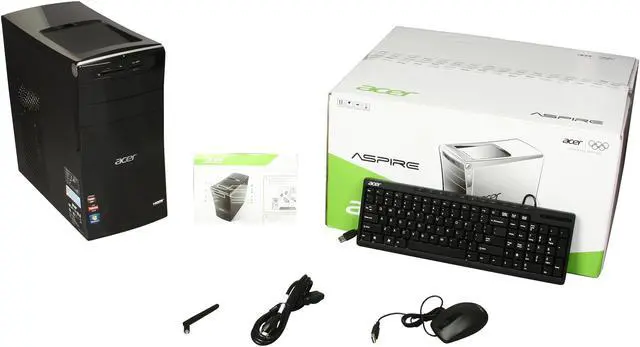Alt view image 10 of 10 - Acer Desktop PC Aspire M3 AM3420-UR20P (DT.SKNAA.001) AMD A10-5700 12GB DDR3 2TB HDD AMD Radeon HD 7470 2GB Windows 7 Home Premium 64-Bit