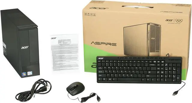 Alt view image 9 of 9 - Acer Desktop PC AX1920-UR22P (DT.SG8AA.002) Intel Pentium E6600 2GB DDR3 500GB HDD Intel HD Graphics Windows 7 Home Premium 64-Bit