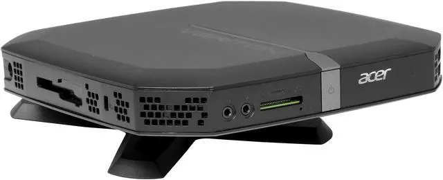 Alt view image 6 of 8 - Acer Veriton VN2620G-UC887L (DT.VFGAA.001) Nettop Computer - Intel Celeron 887 1.50GHz 2GB DDR3 320GB Linux - Gray, Black