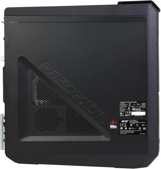 Alt view image 4 of 10 - Acer Desktop PC Predator AG3-605-UR20 (DT.SPXAA.001) Intel Core i7-4770 32GB DDR3 3TB HDD + 24GB SSD HDD NVIDIA GeForce GTX 660 1.5GB Windows 8