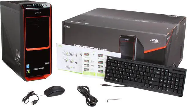 Alt view image 10 of 10 - Acer Desktop PC Predator AG3-605-UR20 (DT.SPXAA.001) Intel Core i7-4770 32GB DDR3 3TB HDD + 24GB SSD HDD NVIDIA GeForce GTX 660 1.5GB Windows 8