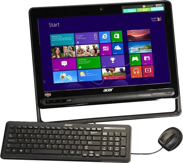 Main image of Acer All-in-One PC Aspire AZC-102-UR20 (DQ.SPRAA.001) AMD E1-1500 6GB DDR3 500GB HDD AMD Radeon HD 7310 Windows 8