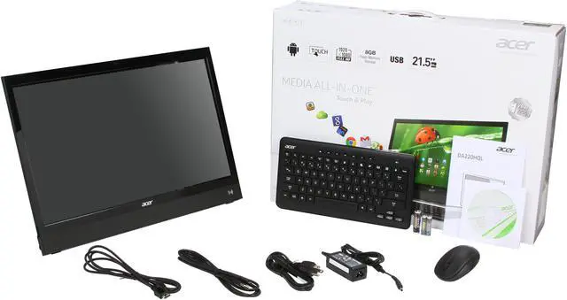 Alt view image 9 of 9 - Acer TI OMAP 4430, dual-core ARM Coretex-A9 1GHz 1GB 8GB SSD 21.5" Touchscreen All-in-One PC Android 4.0 (Ice Cream Sandwich) DA220HQL (UM.WD0AA.A02)