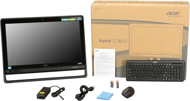Alt view image 7 of 7 - Acer All-in-One PC Aspire AZ3-605-UR22 (DQ.SQDAA.001) Intel Core i3-3227U 4GB DDR3 1TB HDD 23" Touchscreen Windows 8 64-Bit