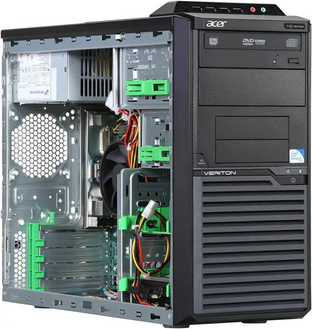 Alt view image 7 of 9 - Acer Desktop PC Veriton 2 VM2611G-UG2020X (DT.VFFAA.005) Intel Pentium G2020 4GB DDR3 500GB HDD Intel HD Graphics Windows 7 Professional 64-bit