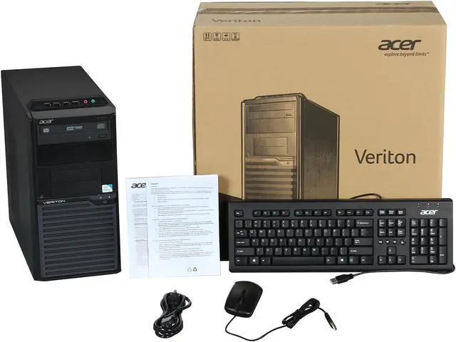 Alt view image 9 of 9 - Acer Desktop PC Veriton 2 VM2611G-UG2020X (DT.VFFAA.005) Intel Pentium G2020 4GB DDR3 500GB HDD Intel HD Graphics Windows 7 Professional 64-bit