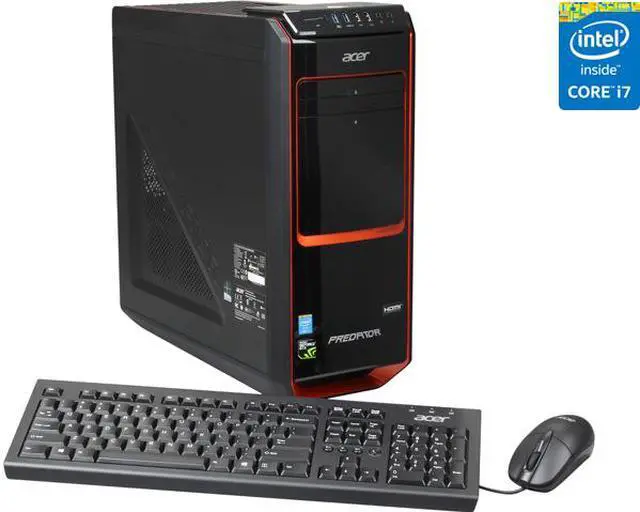 Main image of Acer Predator Desktop PC AG3-605-UR39 Intel Core i7 4770 (3.40 GHz) 8 GB DDR3 1 TB HDD NVIDIA GeForce GTX 770 Windows 8
