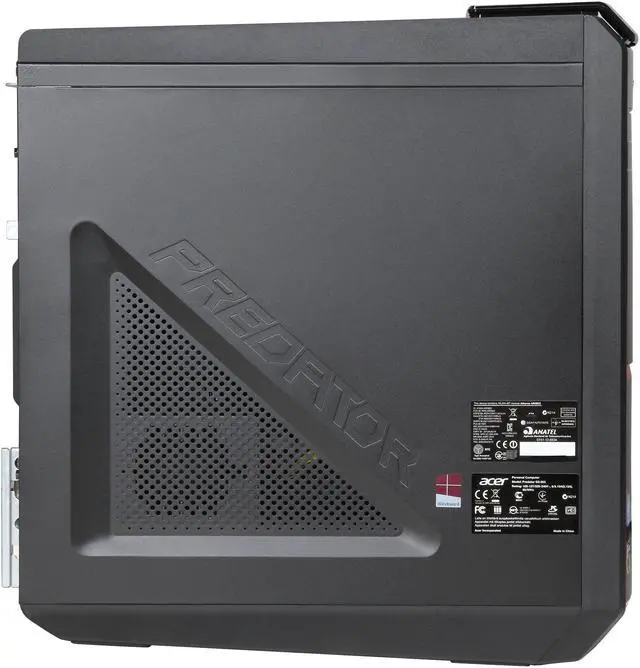 Alt view image 4 of 10 - Acer Desktop PC Predator G3 AG3-605-UR38 Intel Core i7-4770 8GB DDR3 1TB HDD NVIDIA GeForce GTX 760 Windows 8