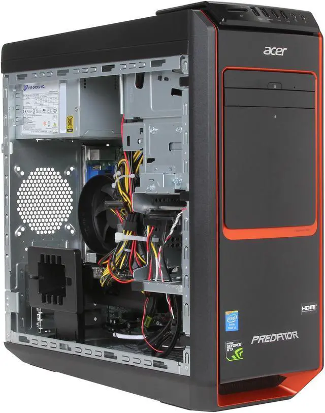 Alt view image 7 of 10 - Acer Desktop PC Predator G3 AG3-605-UR38 Intel Core i7-4770 8GB DDR3 1TB HDD NVIDIA GeForce GTX 760 Windows 8
