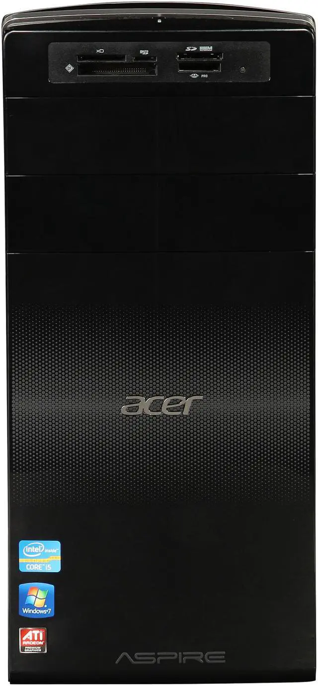 Alt view image 2 of 10 - Acer Desktop PC AM3970G-UW10P (PT.SJVP2.001) Intel Core i5-2320 8GB DDR3 1TB HDD AMD Radeon HD 7530M 1GB Windows 7 Home Premium 64-Bit