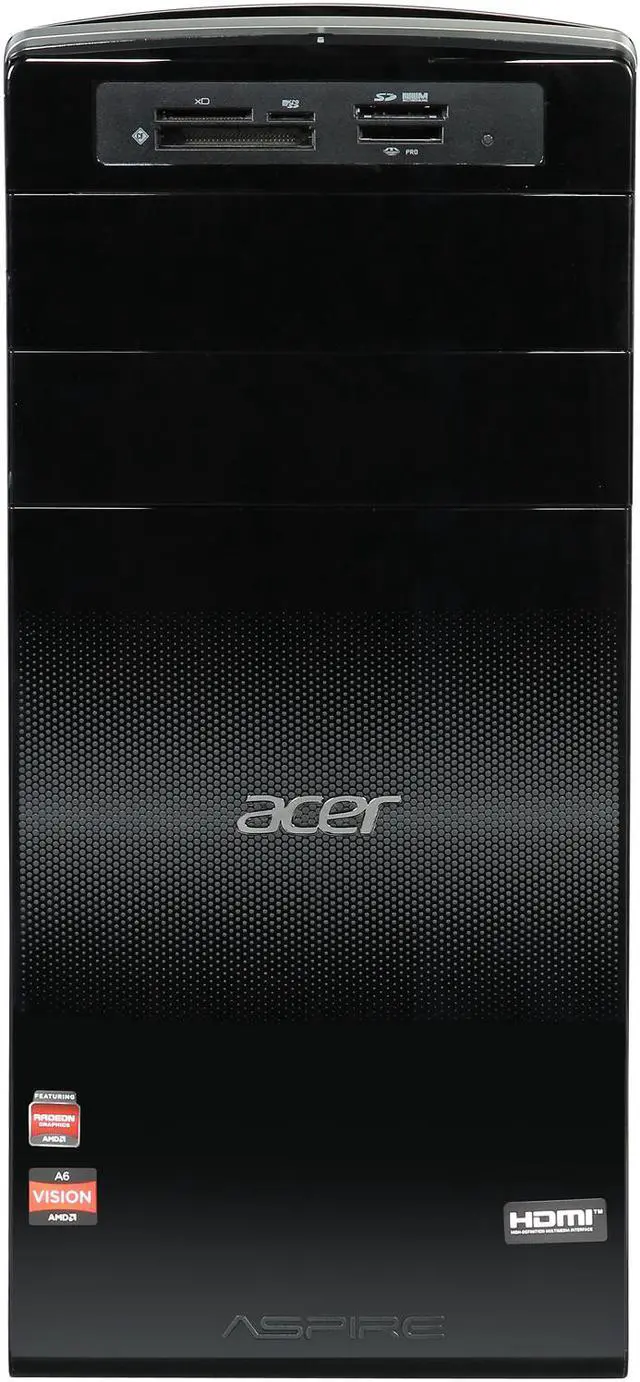 Alt view image 2 of 10 - Acer AM3470-UR12 AMD A6-3620 2.2ghz 4g 500g windows 8