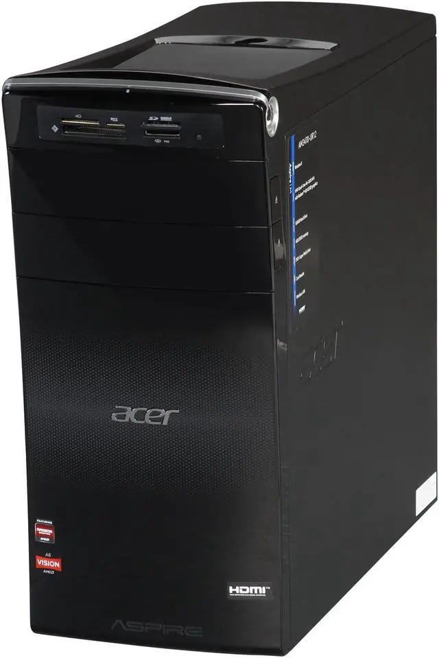 Alt view image 3 of 10 - Acer AM3470-UR12 AMD A6-3620 2.2ghz 4g 500g windows 8