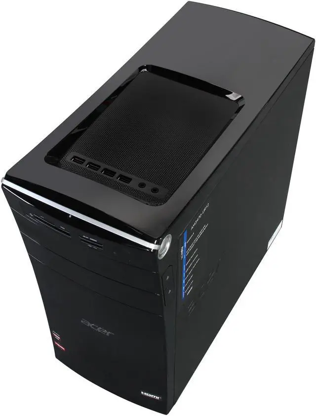 Alt view image 8 of 10 - Acer AM3470-UR12 AMD A6-3620 2.2ghz 4g 500g windows 8