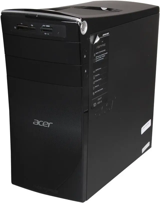 Alt view image 3 of 10 - Acer Desktop PC Aspire M3 AM3420-UR20P (DT.SKNAA.001) AMD A10-5700 12GB DDR3 2TB HDD AMD Radeon HD 7470 2GB Windows 7 Home Premium 64-Bit