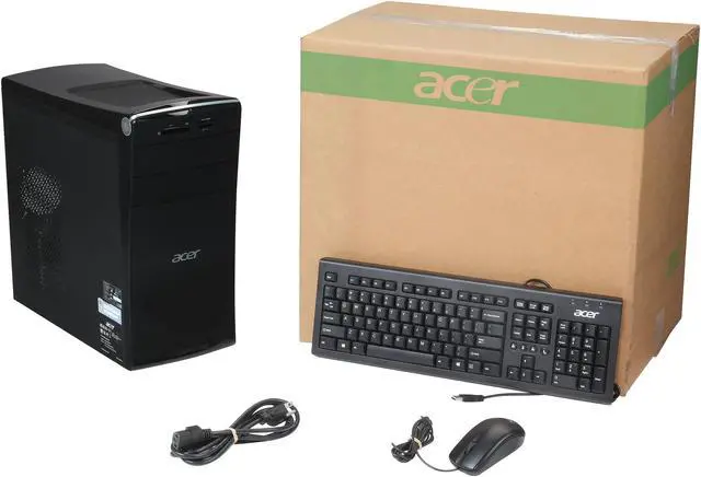 Alt view image 10 of 10 - Acer Desktop PC Aspire M3 AM3420-UR20P (DT.SKNAA.001) AMD A10-5700 12GB DDR3 2TB HDD AMD Radeon HD 7470 2GB Windows 7 Home Premium 64-Bit
