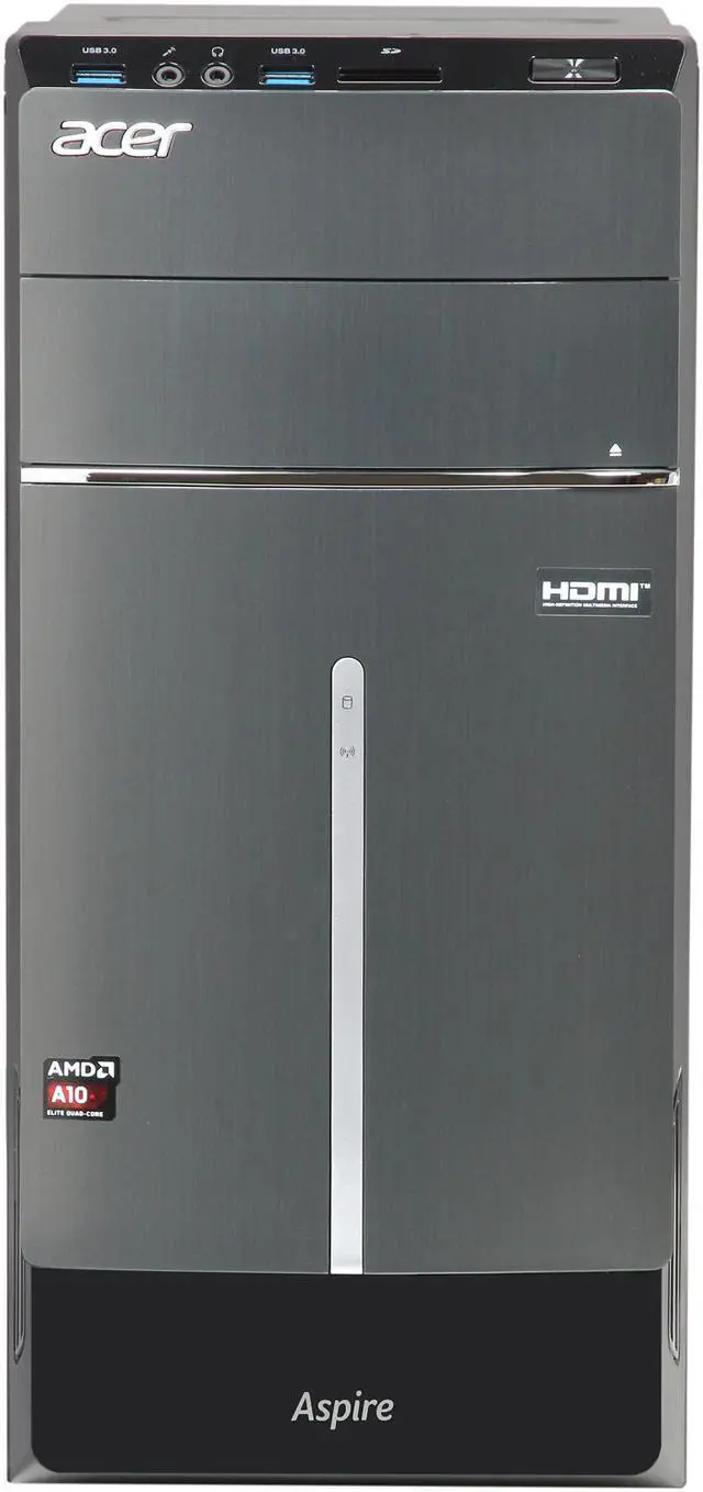Alt view image 2 of 9 - Acer Desktop PC ATC-105-UR11 AMD A10-6700 10GB DDR3 1TB HDD AMD Radeon HD 8670D Windows 8.1