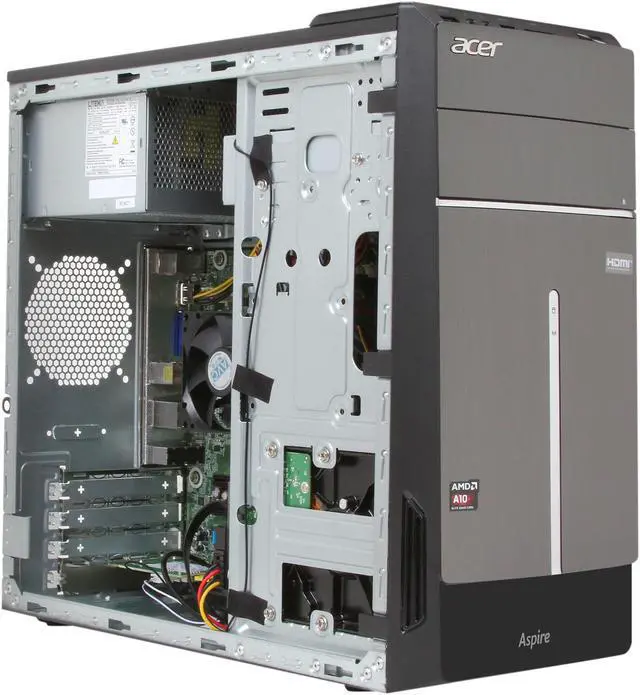Alt view image 7 of 9 - Acer Desktop PC ATC-105-UR11 AMD A10-6700 10GB DDR3 1TB HDD AMD Radeon HD 8670D Windows 8.1