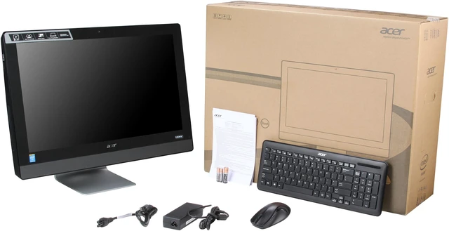 Alt view image 7 of 7 - Acer Desktop PC Aspire AZ3-615-UR14 Intel Core i3-4130T 6GB DDR3 1TB HDD 23" Touchscreen Windows 8.1
