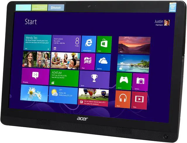Alt view image 3 of 7 - Acer All-in-One PC Aspire AZC-606-UR24 Intel Celeron J1900 4GB DDR3 500GB HDD 19.5" Windows 8.1