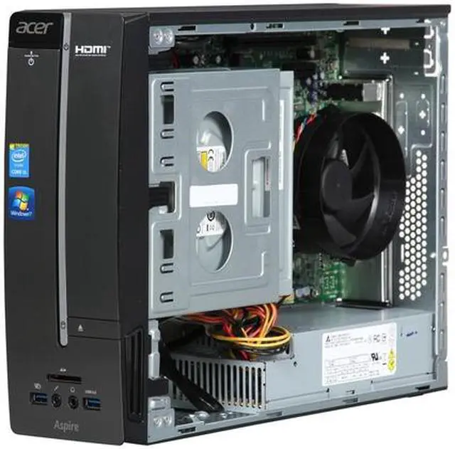 Alt view image 7 of 9 - Acer Desktop PC Aspire AXC-605-UR2B Intel Core i5-4440 4GB DDR3 1TB HDD Intel HD Graphics 4600 Windows 7 Home Premium 64-Bit