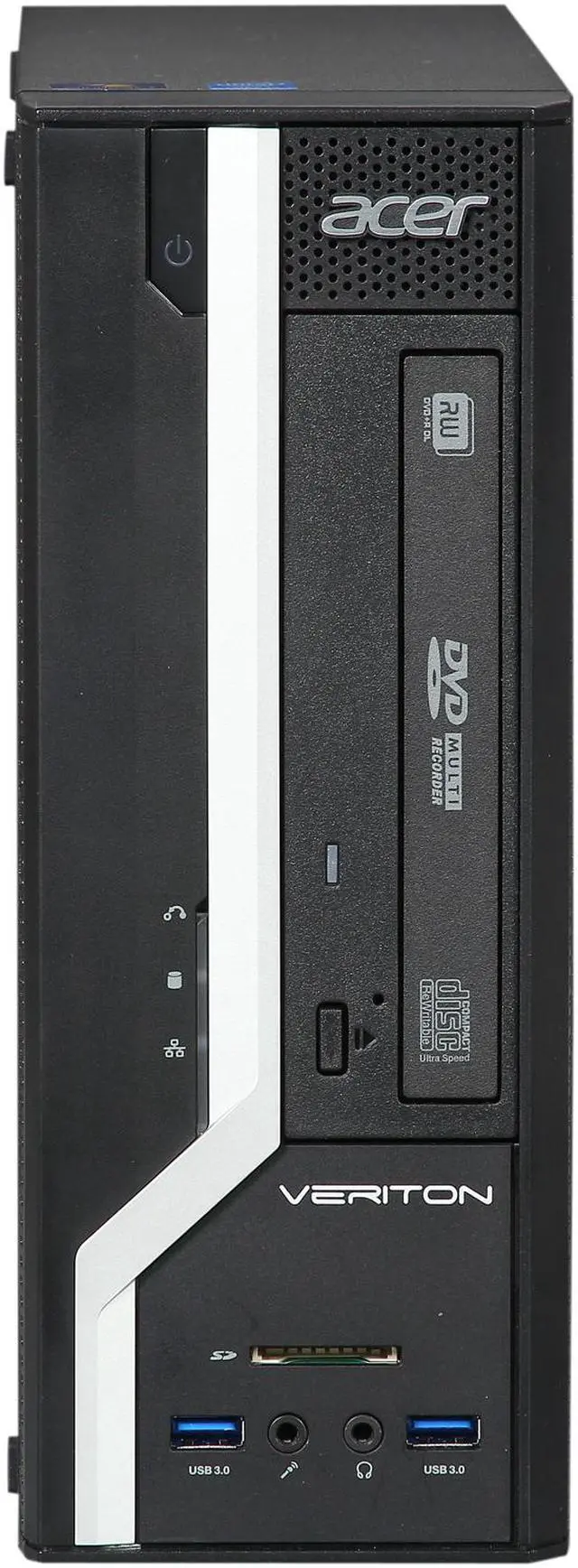 Alt view image 2 of 10 - Acer Veriton 2 VX2631-UR11 Desktop PC with Intel Core i3-4130 processor (3.4GHz), 4GB DDR3 SDRAM memory, 500GB hard drive, DVD±R/RW DL, Windows 7 Home (64 Bit)