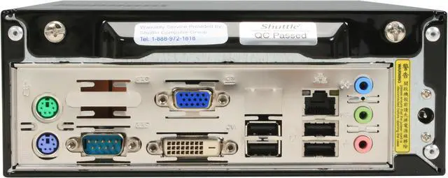 Alt view image 6 of 15 - Shuttle Desktop PC X2700N Intel Atom 230 1GB DDR2 120GB HDD Intel GMA 950 Foresight Linux