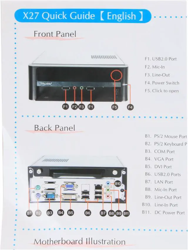 Alt view image 12 of 15 - Shuttle Desktop PC X2700N Intel Atom 230 1GB DDR2 120GB HDD Intel GMA 950 Foresight Linux