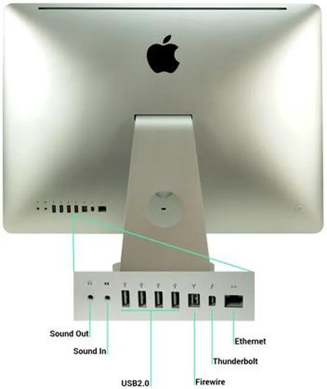 Alt view image 4 of 4 - Apple Desktop Computer iMac A1311-AIO Intel Core i5-2500S 8GB DDR3 1TB HDD Mac OS X