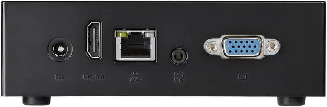 Alt view image 4 of 6 - ECS LIVA X Mini PC Intel Bay Trail N2808 SOC 2GB DDR3L 32GB Storage mSATA SSD Expansion Fanless Windows 10