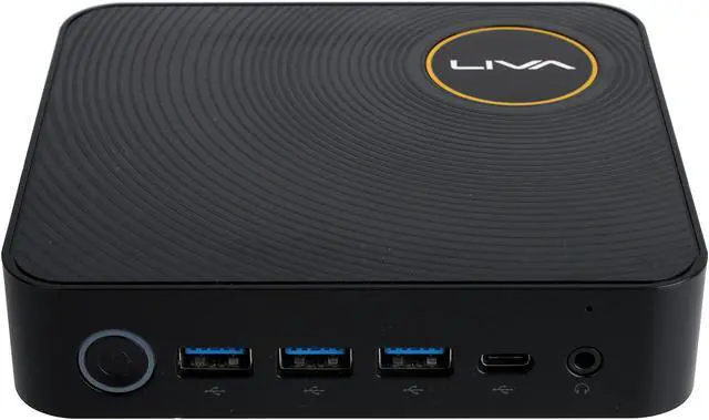 Alt view image 3 of 8 - ECS LIVA Z Mini PC Intel Apollo Lake N3350 SOC Dual LAN 4GB DDR3L 32GB Storage M.2 Expansion Fanless Windows 10