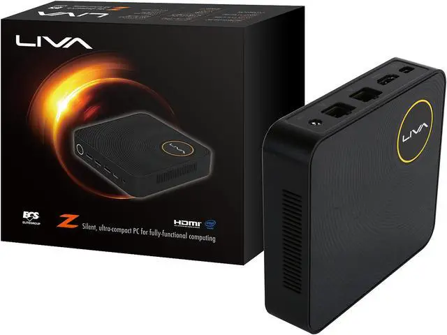 Alt view image 8 of 8 - ECS LIVA Z Mini PC Intel Apollo Lake N3350 SOC Dual LAN 4GB DDR3L 32GB Storage M.2 Expansion Fanless Windows 10