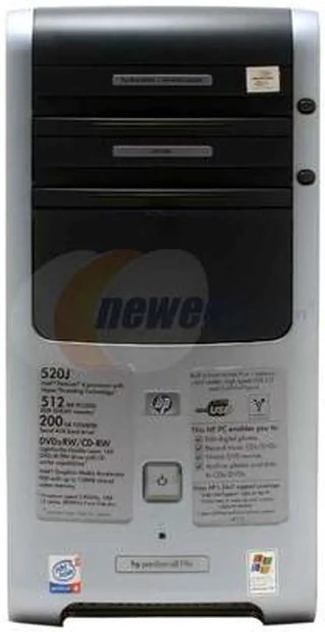 Alt view image 4 of 16 - HP Desktop PC Pavilion a819n (PS526AA) Intel Pentium 4 520 512MB DDR 200GB HDD Intel GMA 900 Windows XP Home