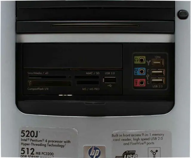 Alt view image 5 of 16 - HP Desktop PC Pavilion a819n (PS526AA) Intel Pentium 4 520 512MB DDR 200GB HDD Intel GMA 900 Windows XP Home
