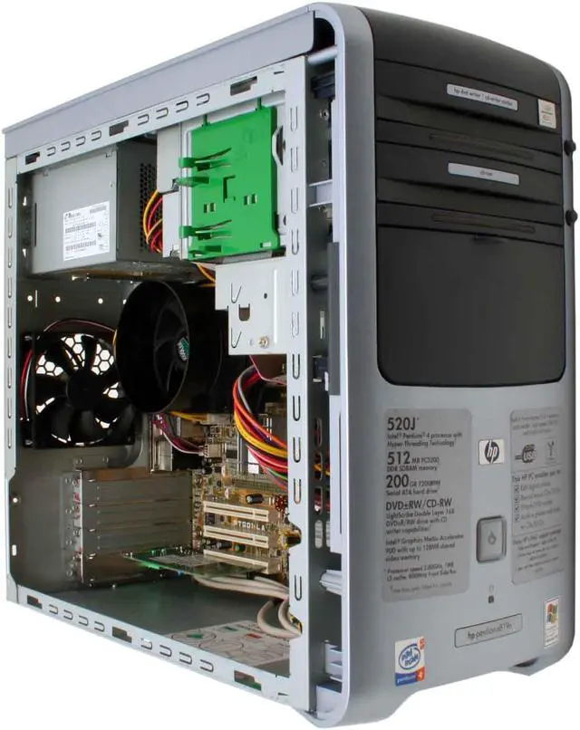 Alt view image 9 of 16 - HP Desktop PC Pavilion a819n (PS526AA) Intel Pentium 4 520 512MB DDR 200GB HDD Intel GMA 900 Windows XP Home