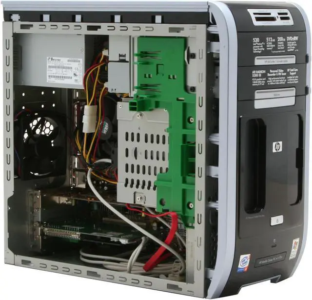 Alt view image 11 of 20 - HP Desktop PC Media Center m1170n Intel Pentium 4 530 512MB DDR 200GB HDD ATI Radeon X300 SE Windows XP Media Center 2005