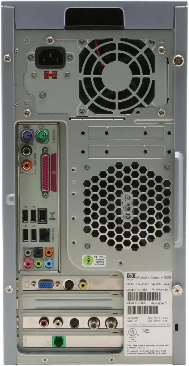 Alt view image 13 of 20 - HP Desktop PC Media Center m1170n Intel Pentium 4 530 512MB DDR 200GB HDD ATI Radeon X300 SE Windows XP Media Center 2005