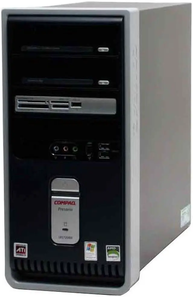 Alt view image 3 of 16 - COMPAQ Desktop PC Presario SR1720NX (EL435AA) 3500+(2.20 GHz) 512MB DDR 160GB HDD ATI Radeon Integrated Graphics Windows XP Home