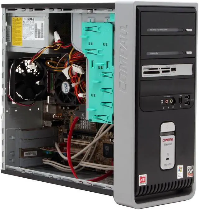 Alt view image 9 of 17 - COMPAQ Desktop PC Presario SR1750NX (EL445AA) 3500+(2.20 GHz) 1GB DDR 200GB HDD ATI Radeon Integrated Graphics Windows XP Media Center