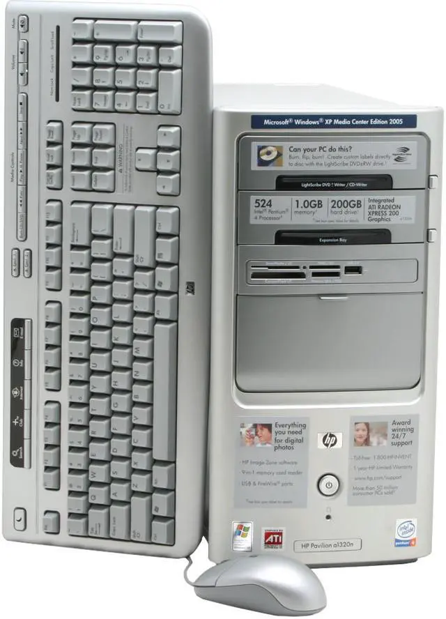 HP Desktop PC Pavilion a1320n (EL453AA) Intel Pentium 4 524 1GB