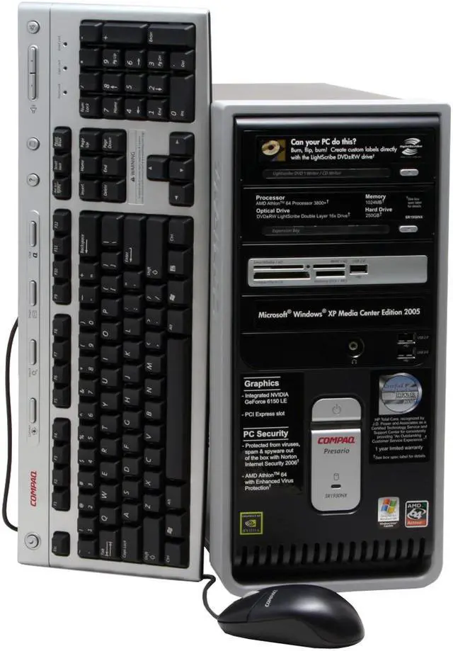 COMPAQ Desktop PC Presario SR1950NX(EX325AA#ABA) 3800+ (2.00 GHz
