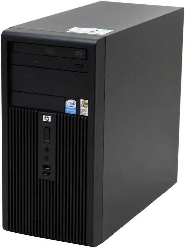 Alt view image 3 of 13 - HP Compaq Desktop PC dx2200(EN288UT#ABA) Intel Pentium 4 524 1GB DDR2 80GB HDD ATI Radeon Xpress 200 Integrated Windows XP Professional