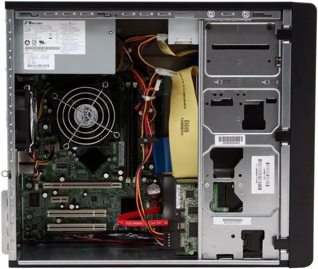Alt view image 7 of 13 - HP Compaq Desktop PC dx2200(EN288UT#ABA) Intel Pentium 4 524 1GB DDR2 80GB HDD ATI Radeon Xpress 200 Integrated Windows XP Professional