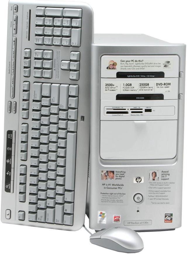 HP Desktop PC Pavilion a1130n PX769AA ABA Athlon 3500 1GB DDR