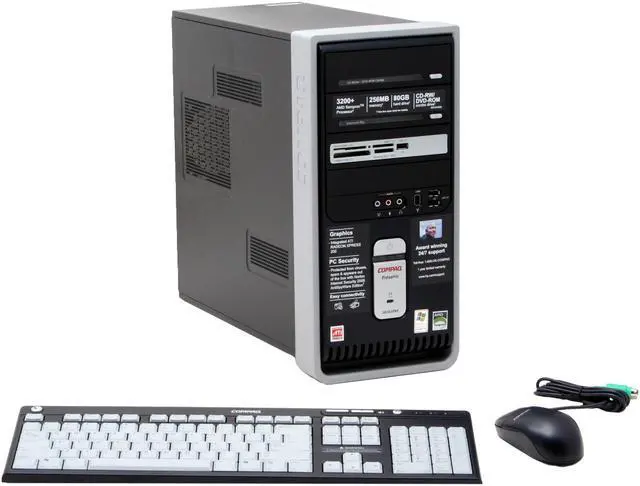 COMPAQ Desktop PC Presario SR1610NX(ED865AA) 3200+ 256MB DDR 80GB