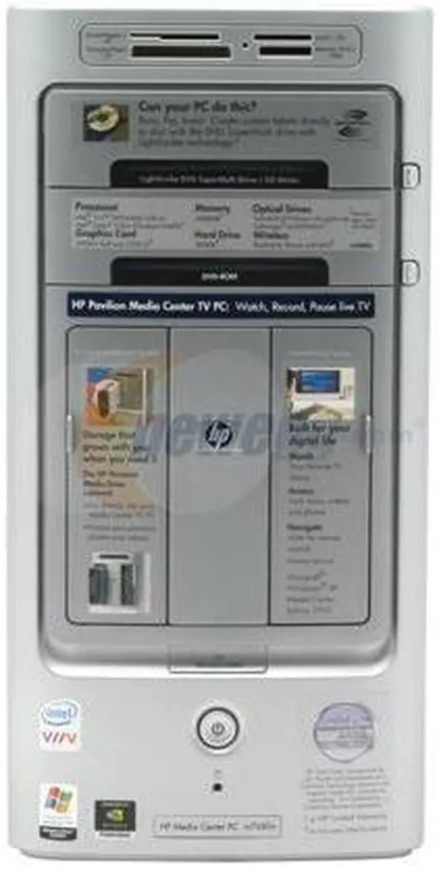 Alt view image 3 of 19 - HP Desktop PC Pavilion m7680n(RC647AA) Intel Core 2 Duo E6400 2GB DDR2 500GB HDD NVIDIA GeForce 7300LE Windows XP Media Center