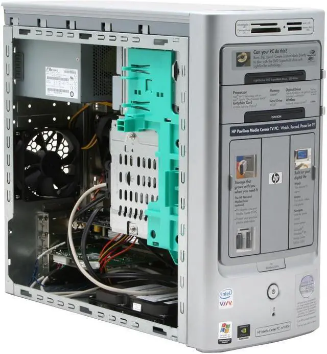 Alt view image 13 of 19 - HP Desktop PC Pavilion m7680n(RC647AA) Intel Core 2 Duo E6400 2GB DDR2 500GB HDD NVIDIA GeForce 7300LE Windows XP Media Center