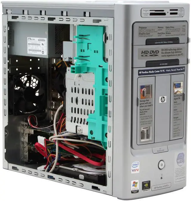 Alt view image 13 of 20 - HP Desktop PC Pavilion m7690n(RC648AA) Intel Core 2 Duo E6400 2GB DDR2 500GB HDD NVIDIA GeForce 7600GT Windows XP Media Center
