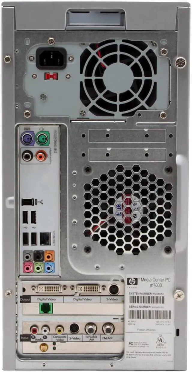 Alt view image 15 of 20 - HP Desktop PC Pavilion m7690n(RC648AA) Intel Core 2 Duo E6400 2GB DDR2 500GB HDD NVIDIA GeForce 7600GT Windows XP Media Center