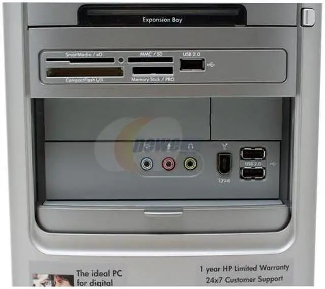 Alt view image 4 of 13 - HP Desktop PC Pavilion a1700n(RK572AA) 3800+ (2.00 GHz) 1GB DDR2 250GB HDD NVIDIA GeForce 6150 LE Windows Vista Home Premium