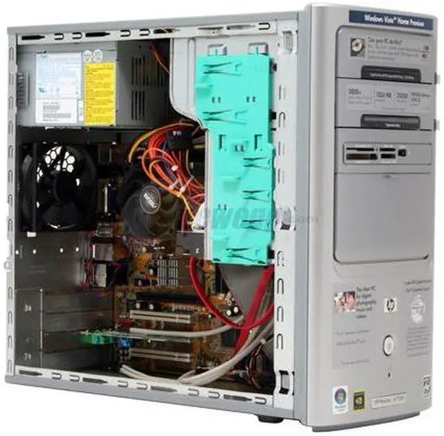 Alt view image 8 of 13 - HP Desktop PC Pavilion a1700n(RK572AA) 3800+ (2.00 GHz) 1GB DDR2 250GB HDD NVIDIA GeForce 6150 LE Windows Vista Home Premium